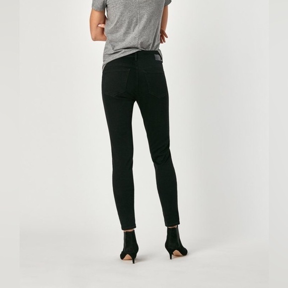 Mavi Tess Petite High Rise Skinny Black Brushed Size 33P - Picture 7 of 13